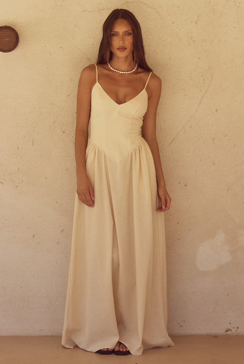 ZEPHY MAXI DRESS- SAND