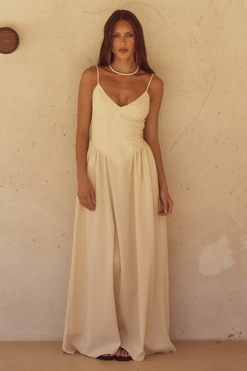 ZEPHY MAXI DRESS- SAND