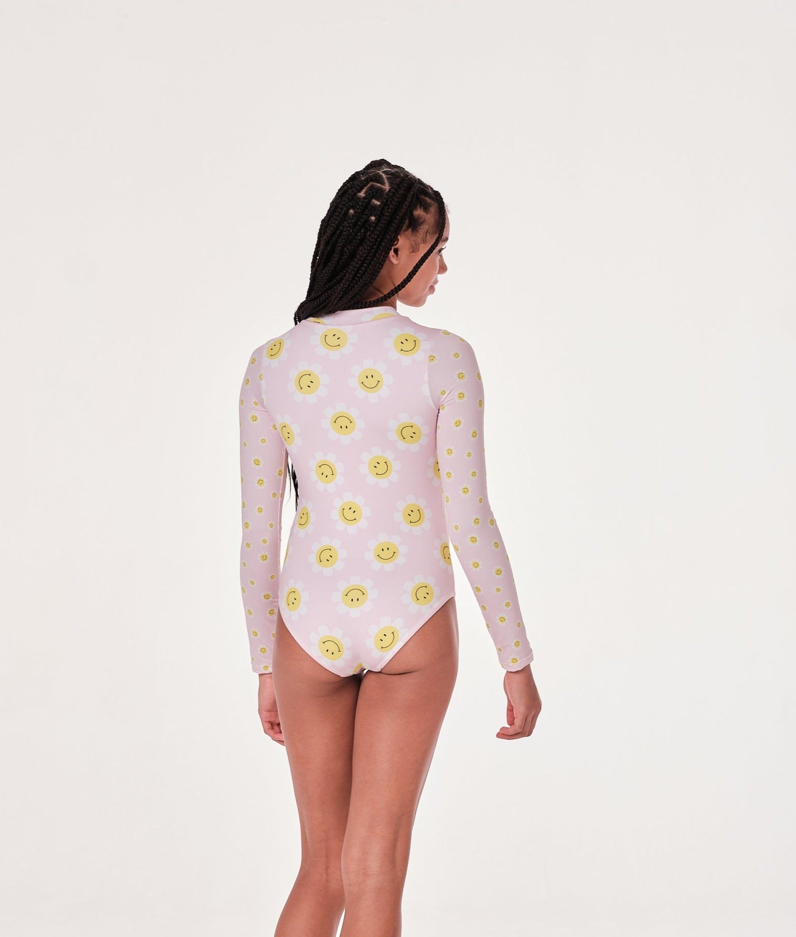 girls' one piece swimsuit with UPF protection