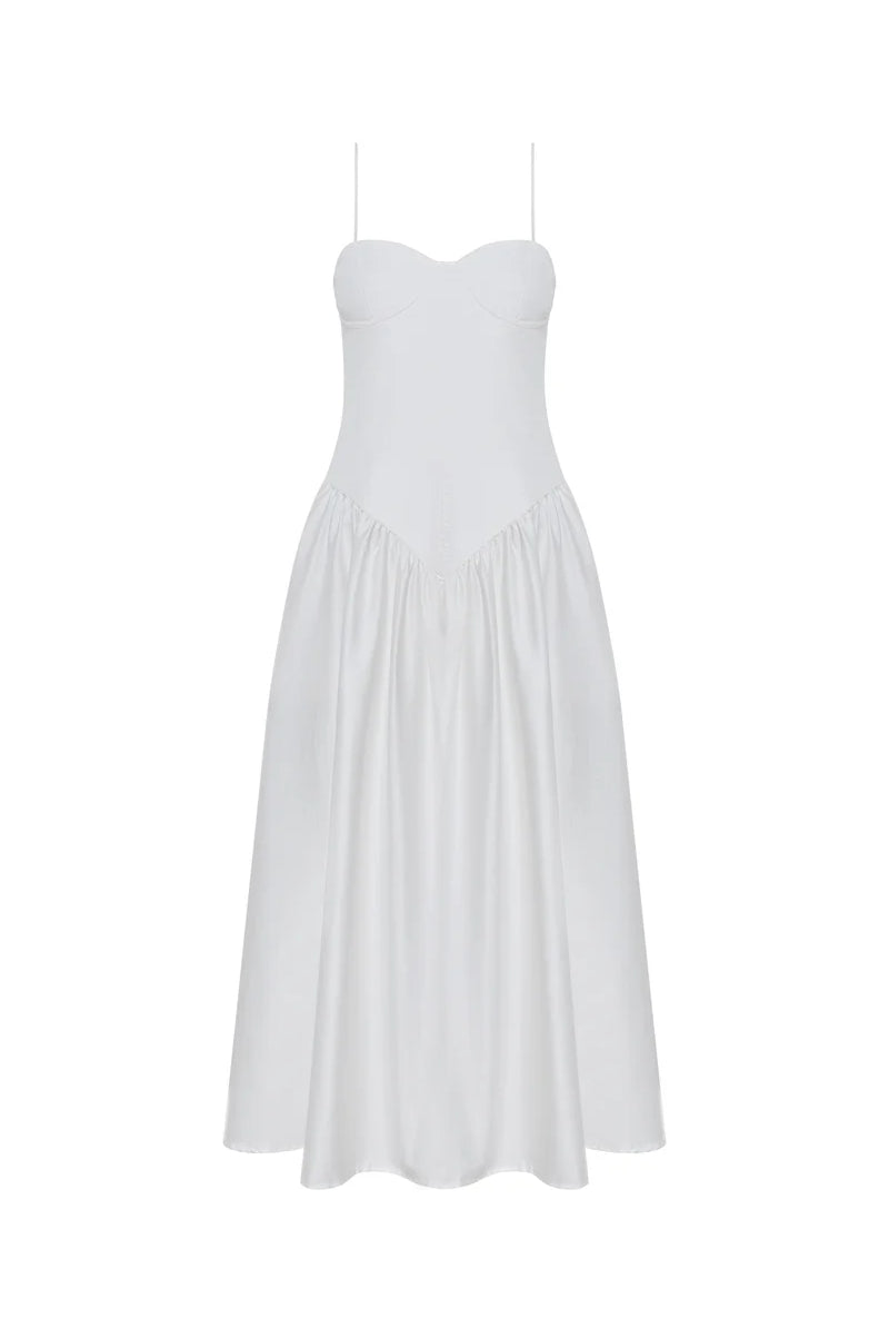 Emma Ivory Midi Dress
