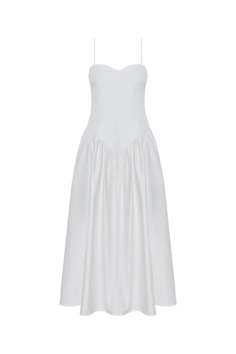 Emma Ivory Midi Dress