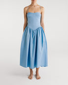 Encantadore Emma Baby Blue Midi Dress
