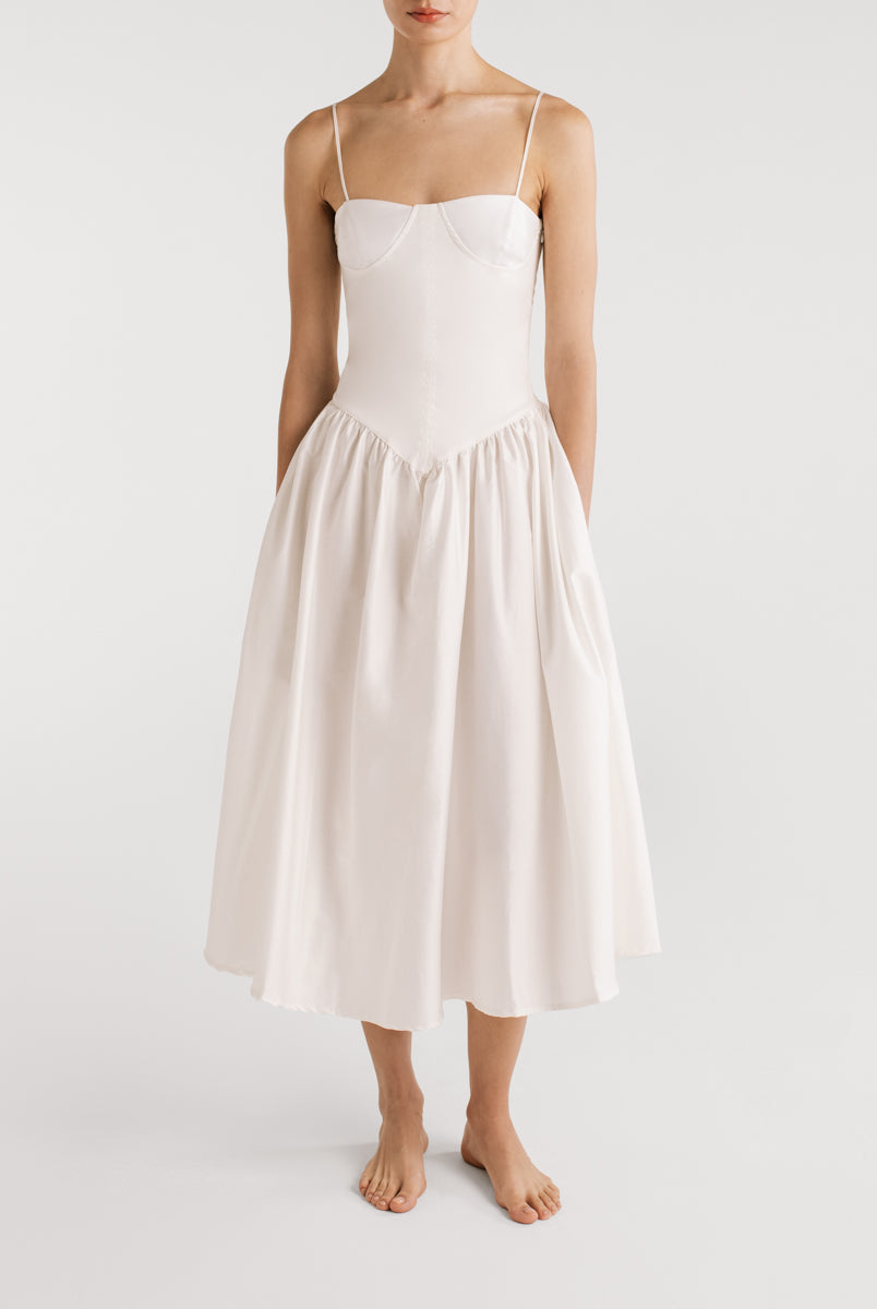 Encantadore Emma Ivory Midi Dress