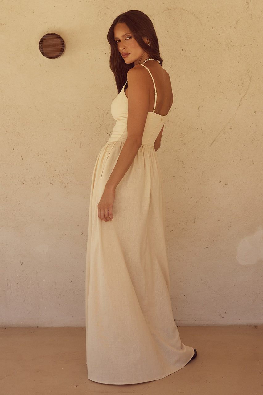ZEPHY MAXI DRESS- SAND