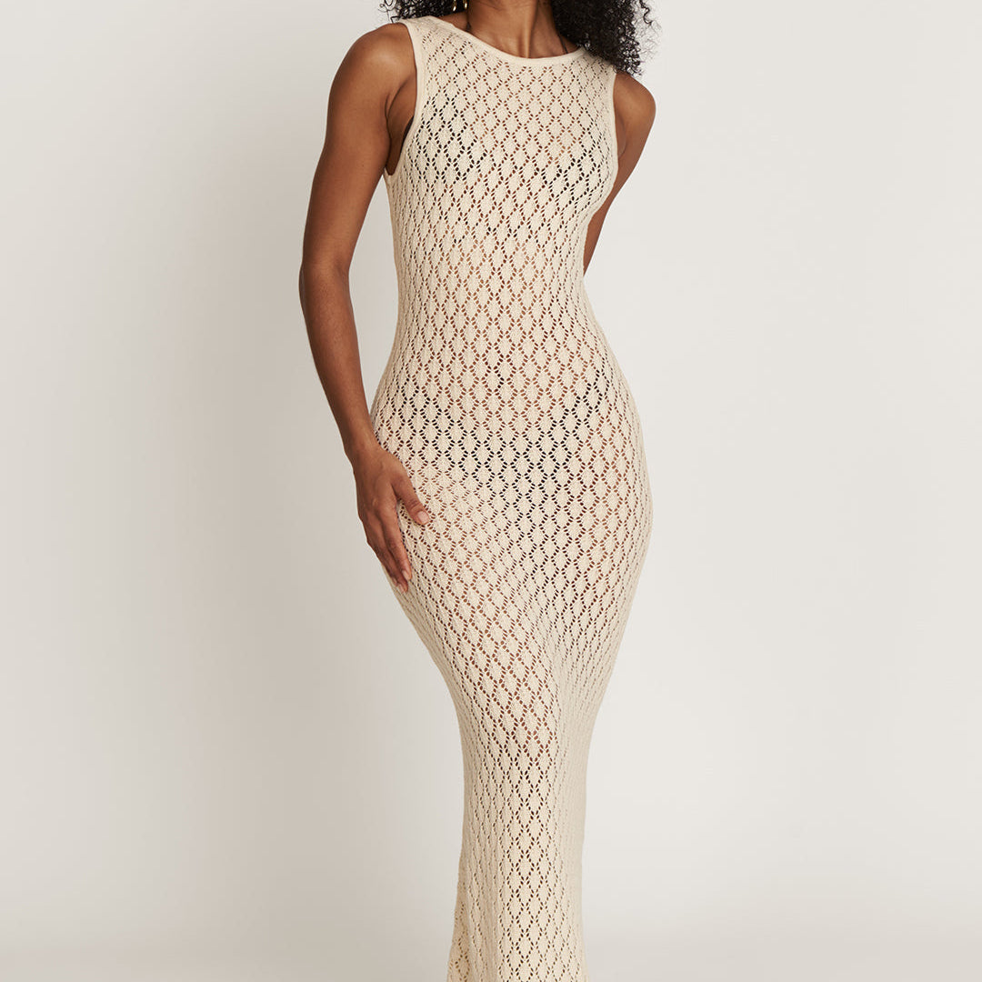 Abaco Crochet Maxi Dress