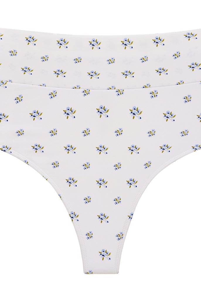 Heidi Floral Added Coverage High Rise Bikini Bottom