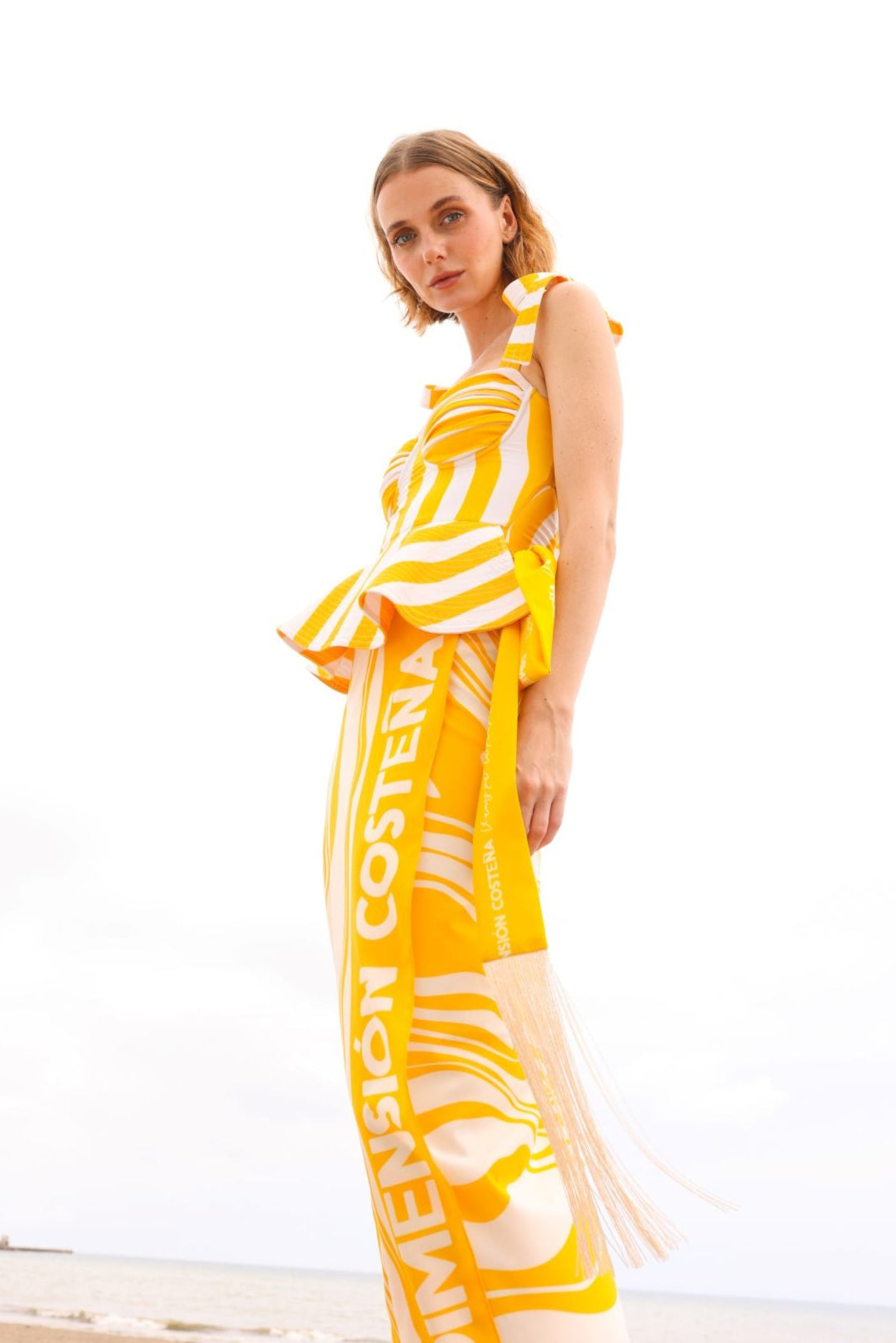 Anchor Peplum One-piece Swimsuit