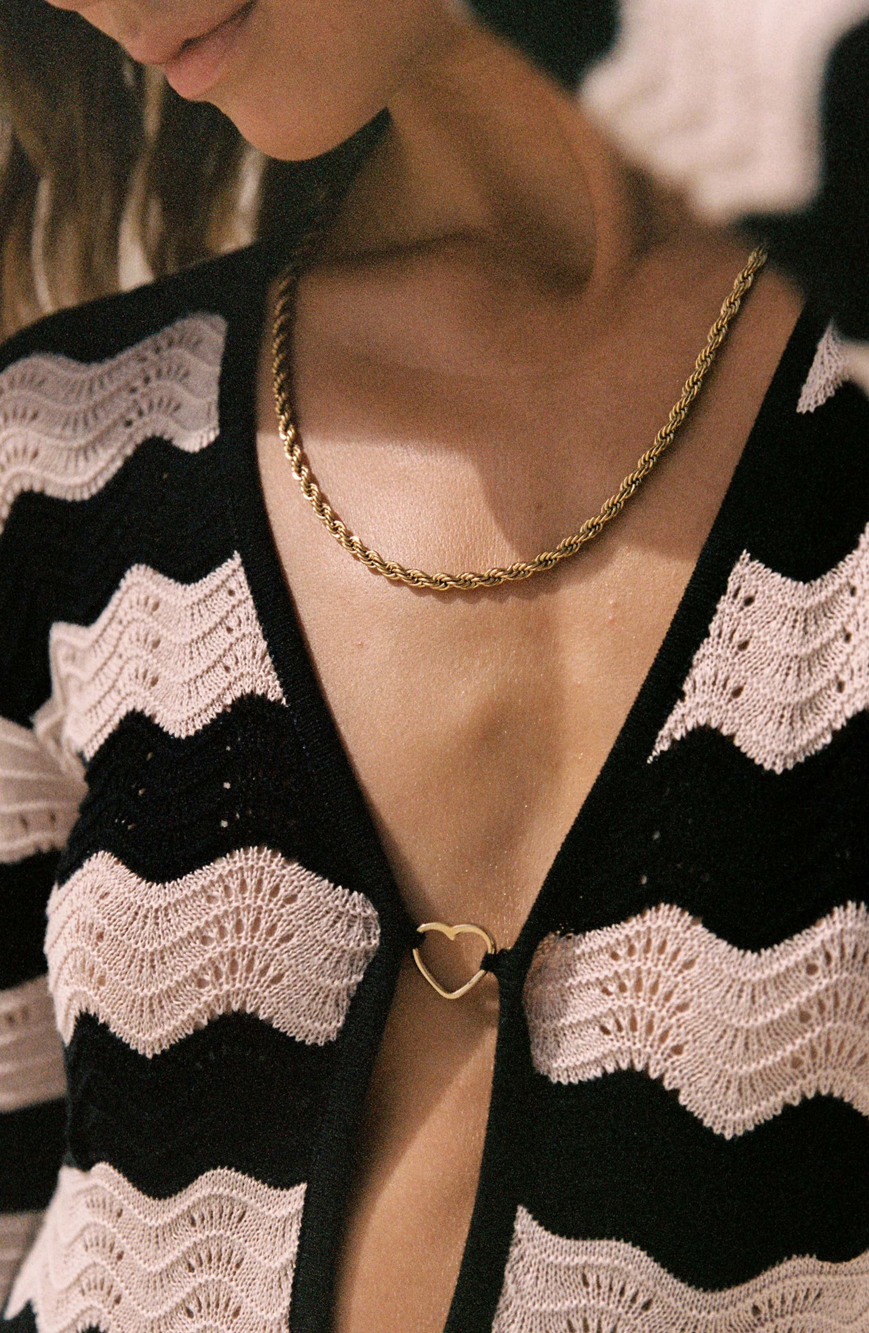 Ella Stripes Knitted Maxi Dress in Neutral