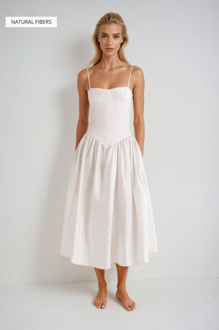 Encantadore Emma Ivory Midi Dress