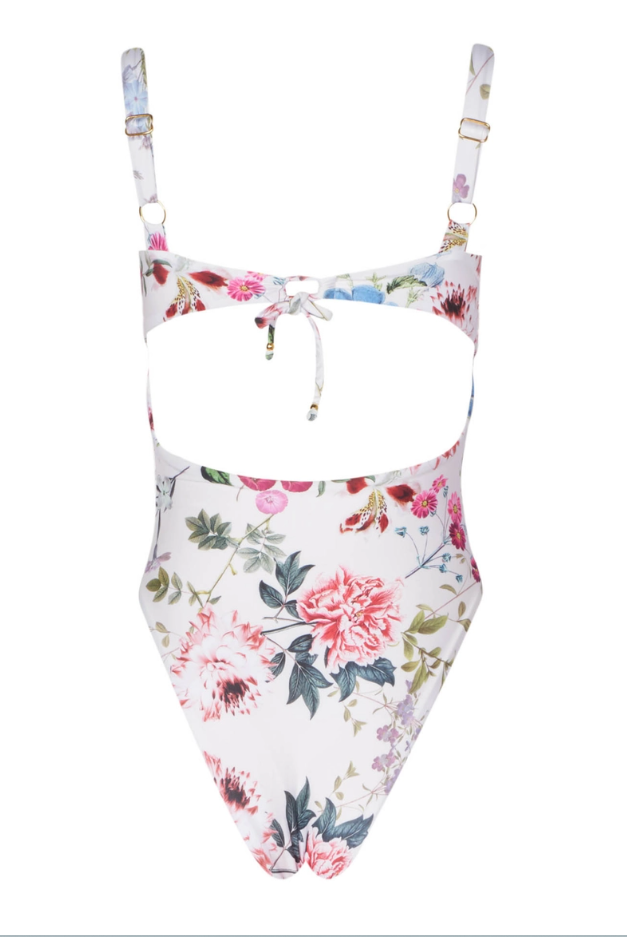 white one piece swimsuit