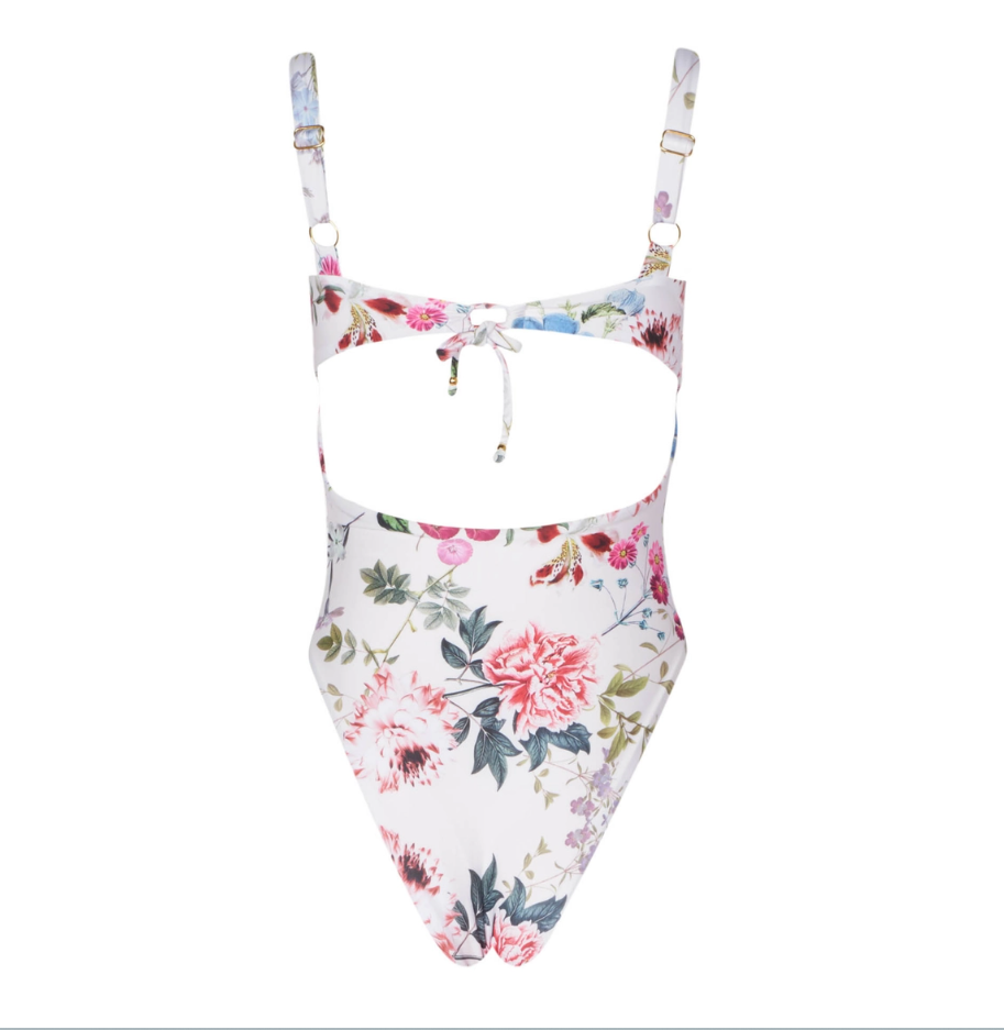 white one piece swimsuit