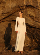 BEACH MAXI DRESS COVER UP WHITE