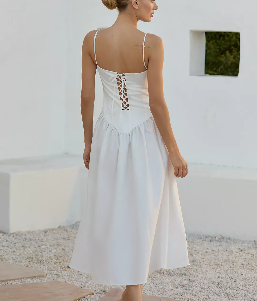 Encantadore Emma Ivory Midi Dress