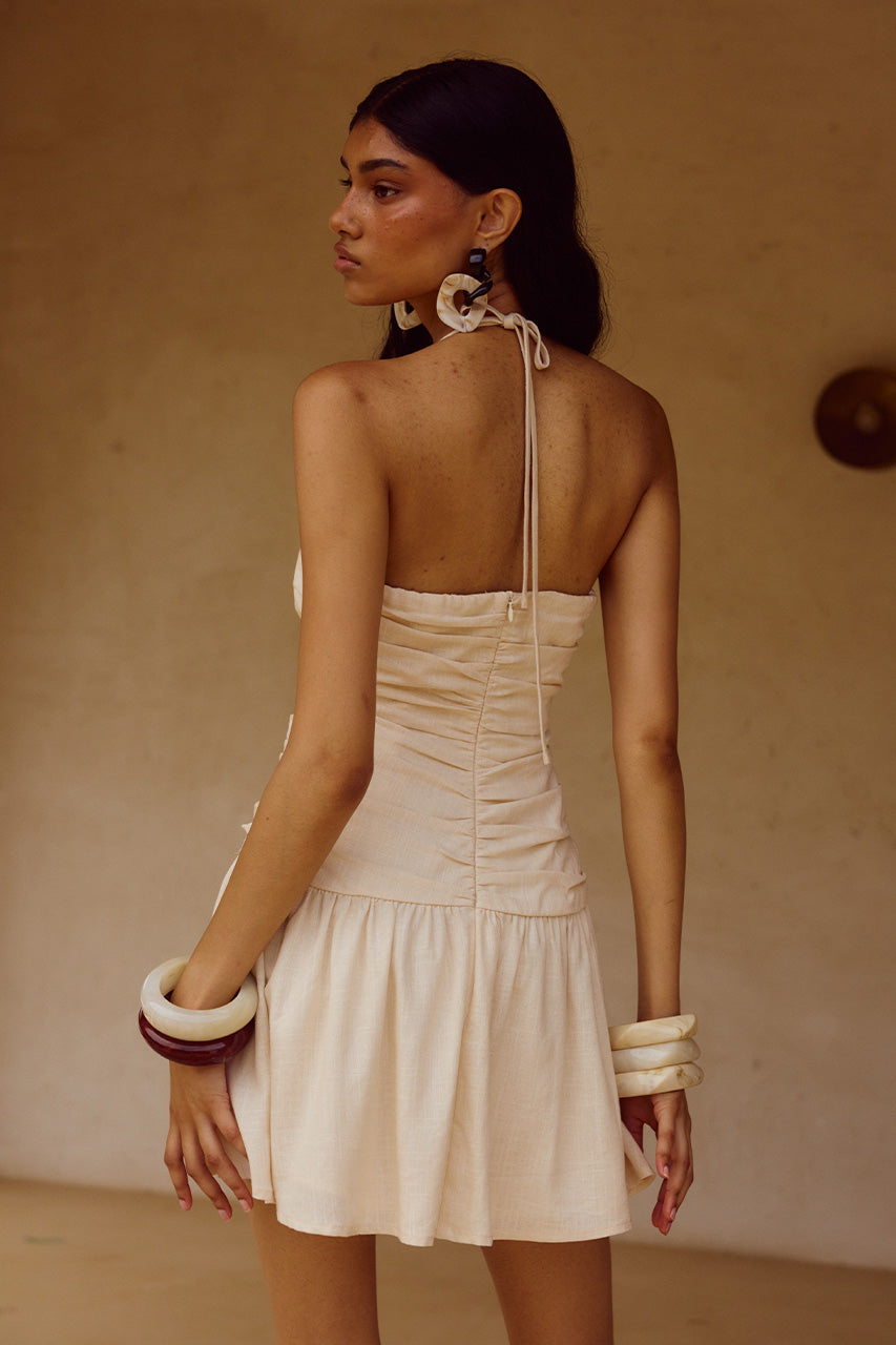 MARIANNA MINI DRESS - CREAM