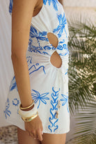 LOUELLA MINI DRESS - ASTLEY BLUE