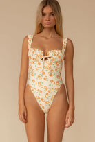 Cherry Sherbet Petal Variation One-Piece Swimsuit 