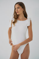 Delfina White One-Piece Swimsuit