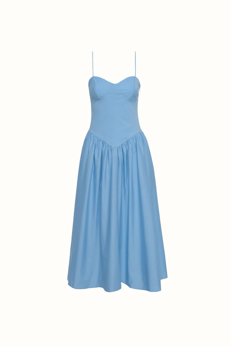 Emma Baby Blue Midi Dress