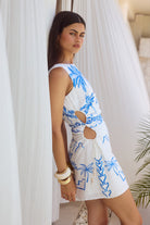 LOUELLA MINI DRESS - ASTLEY BLUE