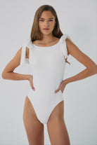 Delfina White One-Piece Swimsuit
