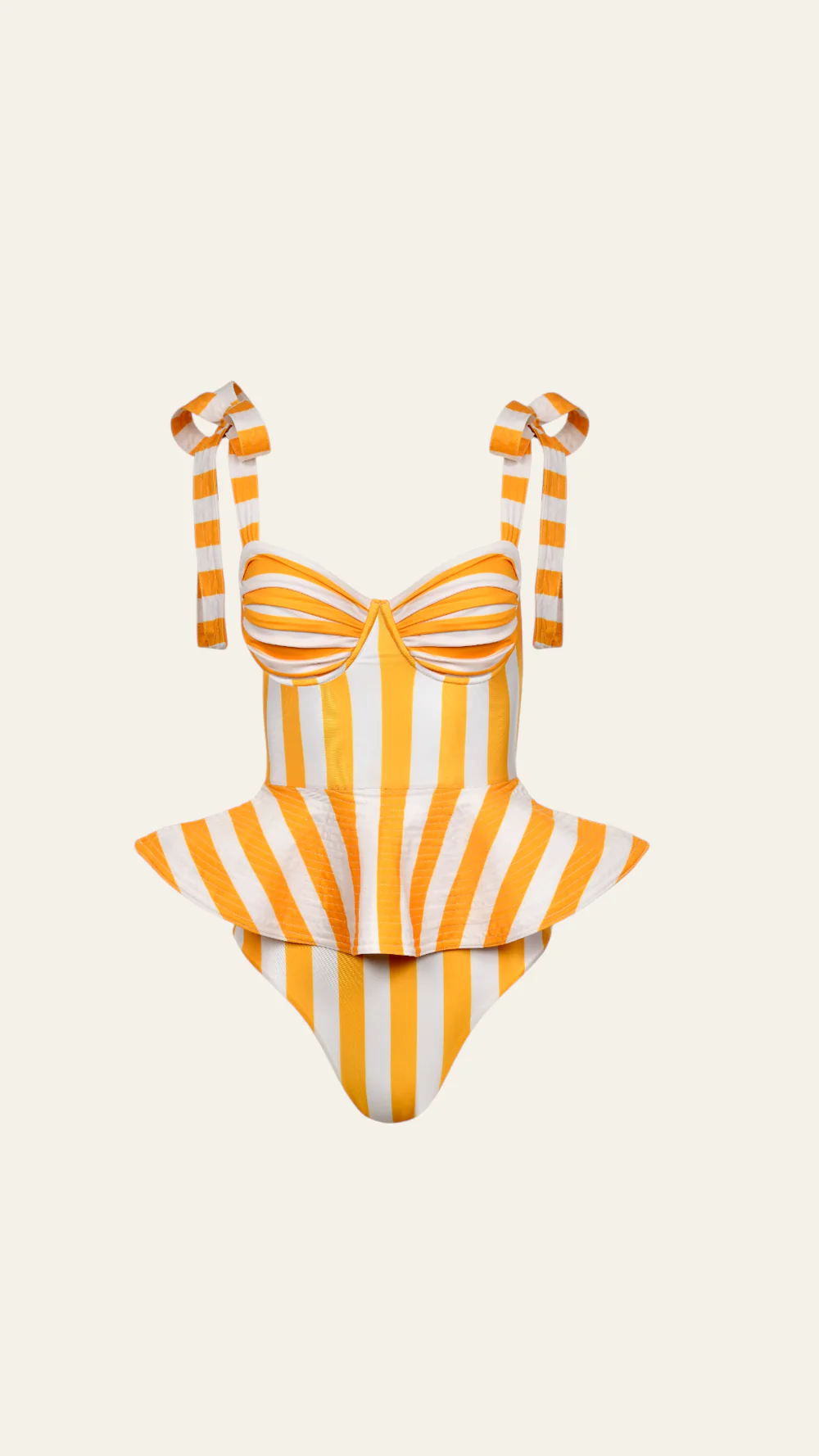 Anchor Peplum One-piece Swimsuit