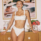 Heidi Floral Added Coverage High Rise Bikini Bottom