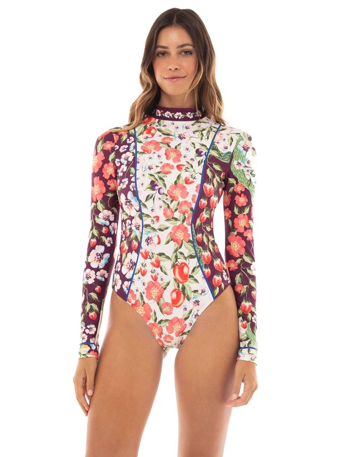 Agua Bendita - MEI Long Sleeve One Piece Swimsuit