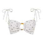 Heidi floral Tori Ties Bandeau Bikini Top