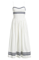 Moon River | Flor Stripe Details Midi Dress