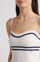 Moon River | Flor Stripe Details Midi Dress