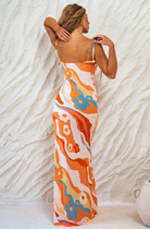 Ermes Maxi Slip Dress - Fantasia