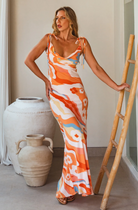 Ermes Maxi Slip Dress - Fantasia