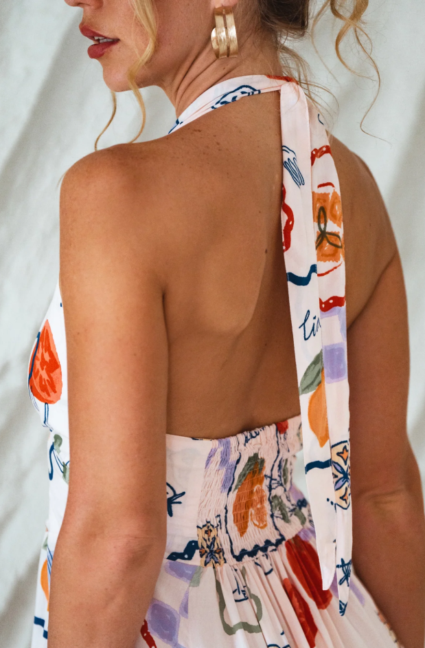 Costa Brava Halterneck Maxi Dress