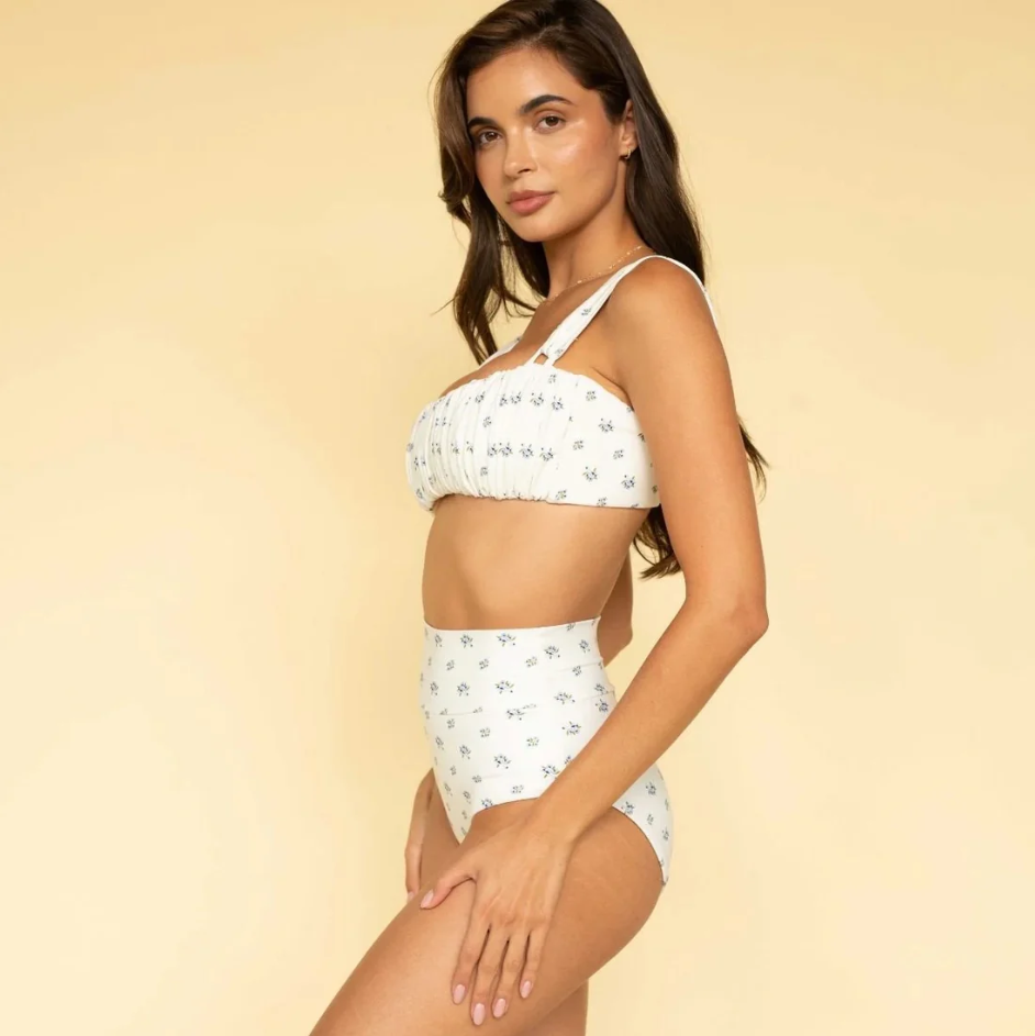 Heidi Floral Victoria Bikini Top