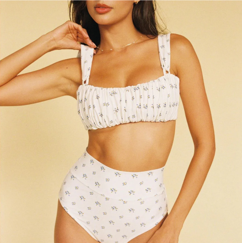 Heidi Floral Victoria Bikini Top