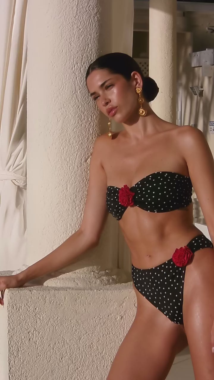 Acapulco Rose Top - Polka Dot